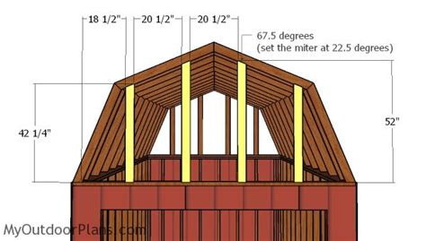 10x14 Gambrel Shed Roof Plans | MyOutdoorPlans | Free Woodworking Plans and Projects, DIY Shed ...