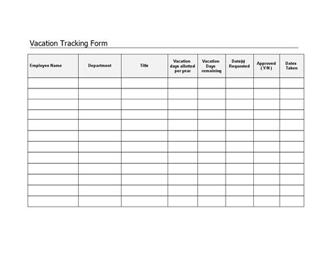 Employee Vacation Tracker Form - How to create an Employee Vacation ...