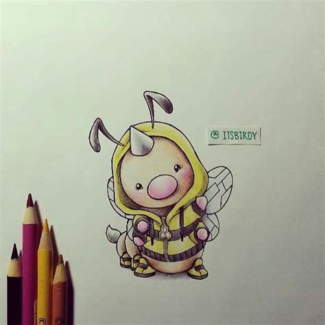 Cute Weedle colored pencil drawing. | Alle pokemon, Niedliche pokemon, Pokemon zeichnen