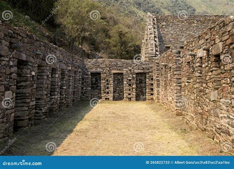 Ruins of Choquequirao. stock image. Image of ancient - 265822733