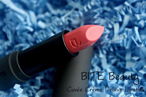 Makeup, Beauty and More: BITE Beauty Cuvée Crème Deluxe Lipstick in Blush