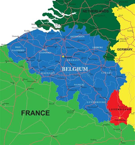 Belgium Map Royalty Free Stock Photo - Image: 29914885