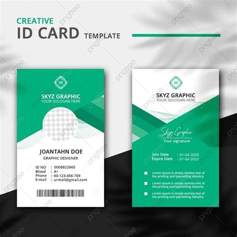 Creative Id Card Template Template Download on Pngtree