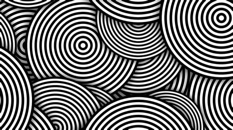 Black & White Circles Art Minimalist Abstraction 4K 5K HD Abstract ...