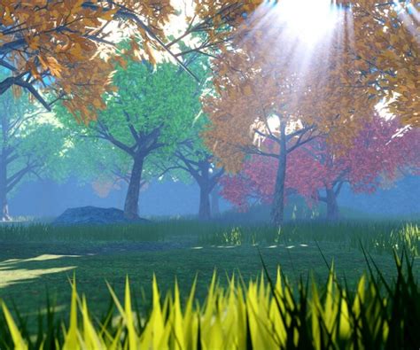 ArtStation - Stylized Oak Trees [Roblox] | Game Assets