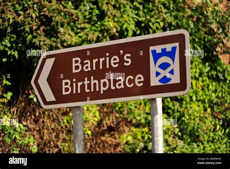 Birthplace of Peter Pan author J M Barrie, Kirriemuir, Angus, Scotland Stock Photo - Alamy