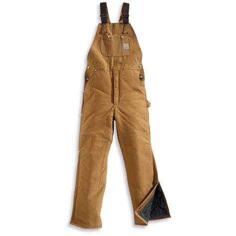 Men's Carhartt® Quilt-lined Duck Bib Overalls - 226933, Overalls & Coveralls at Sportsman's Guide