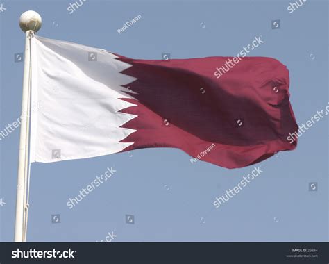 Qatari Flag Stock Photo 29384 : Shutterstock