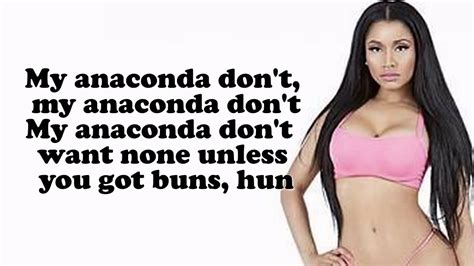 Anaconda Nicki Minaj Lyrics