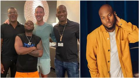 Ghanaian Musician King Promise Meets Chelsea Legends Drogba, John Terry ...