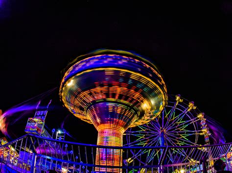 Jeff Donald photography - Carnival Rides at Night