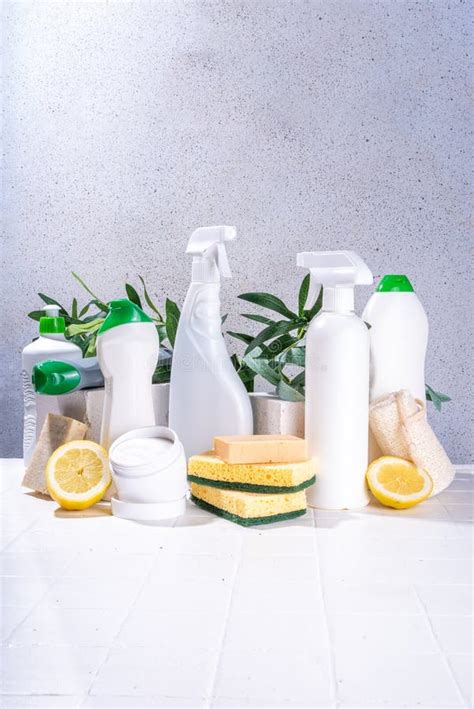 Organic cleaning products stock image. Image of spray - 273317357