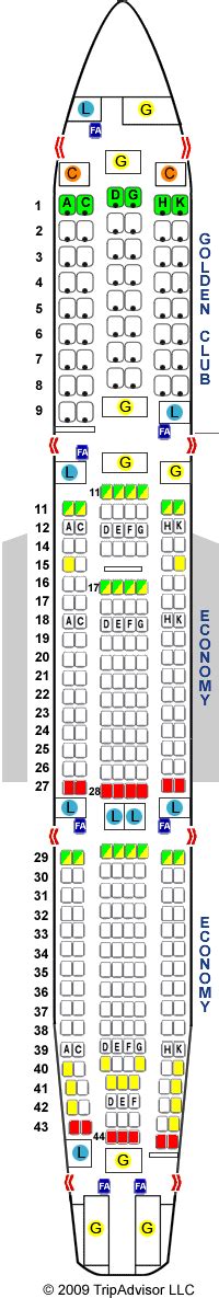 SeatGuru Seat Map Malaysia Airlines Airbus A330-300 (333) V1