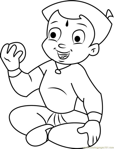 Chota Bheem Cartoon Drawing at GetDrawings | Free download