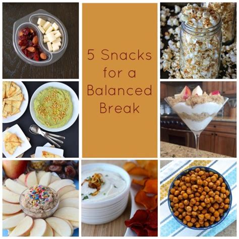 5 Snacks for a Balanced Break | Small Bites by Jessica