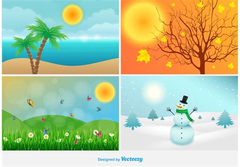 Four Seasons Landscape Illustrations - Download Free Vector Art, Stock Graphics & Images