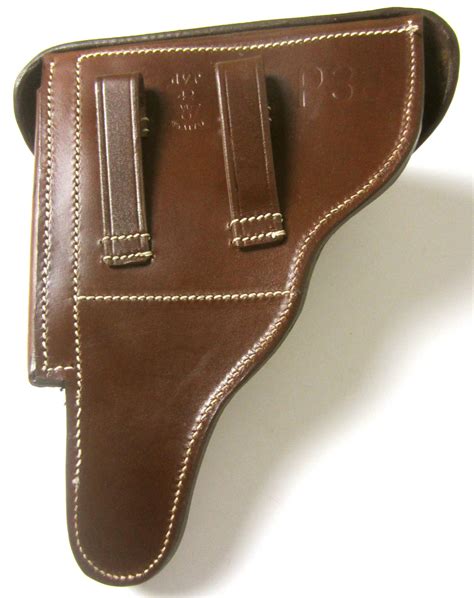 P38 PISTOL HOLSTER-BROWN LEATHER | Man The Line