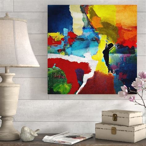 Wrought Studio Abstract - Graphic Art on Canvas | Wayfair