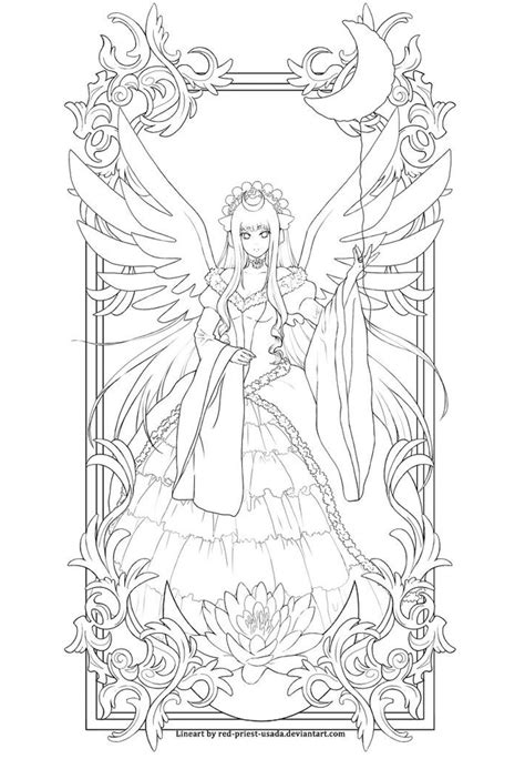 Anime Moon Walker Lineart Coloring Page - Free Printable Coloring Pages ...