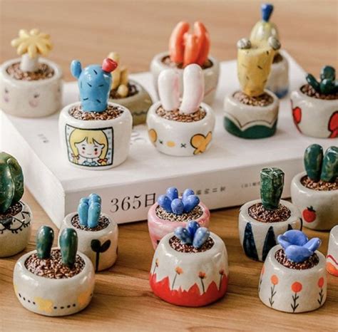 Ceramic Succulent Pots for DIY Pottery Crafts