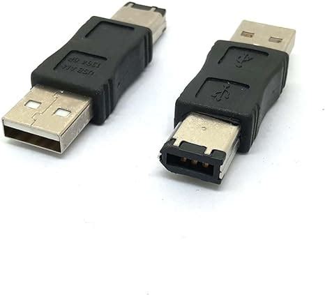 Firewire IEEE 1394 6 pines macho a USB 2.0 macho adaptador convertidor, adaptador Firewire ...