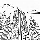 Colorful Skyscrapers Coloring Page 8791 6990 sketch template