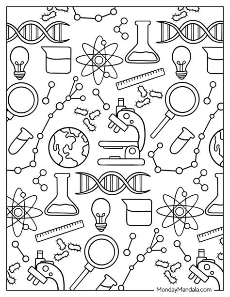 20 Science Coloring Pages (Free PDF Printables)