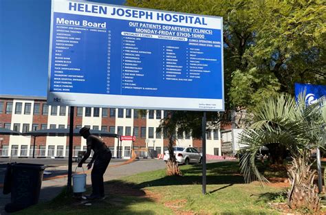 ‘Massive infection risk’ at Helen Joseph Hospital after water pressure plummets