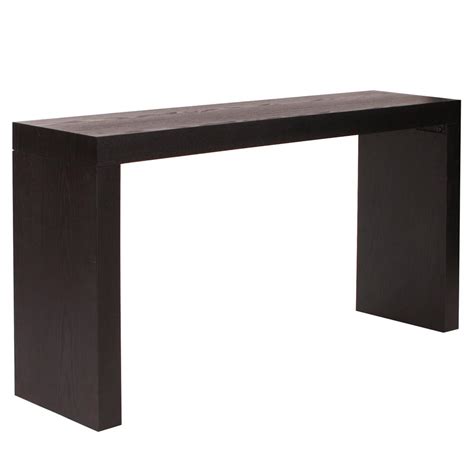 Marley Forrest 58 in. Black Standard Rectangle Wood Console Table 37131 ...