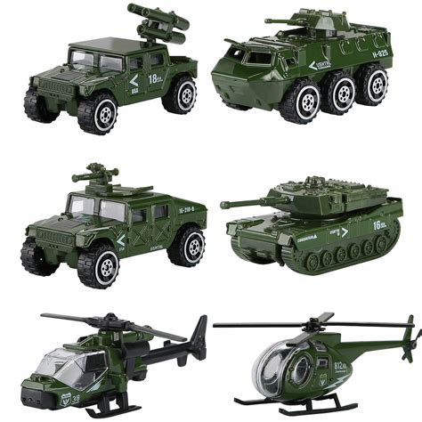 Hautton Military Toy Vehicles for Boys Kids Children, Diecast Alloy ...