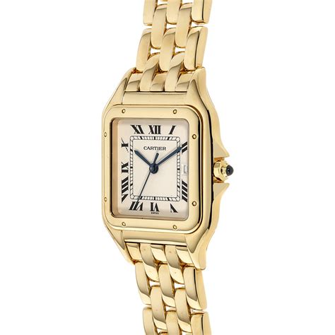 Cartier Solid 18K Gold Panthere Quartz W25014B9