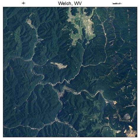 Aerial Photography Map of Welch, WV West Virginia