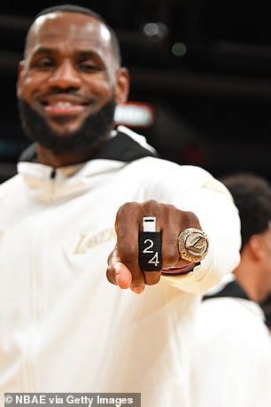 LA Lakers collect their 2019-20 championship rings but LeBron James and ...