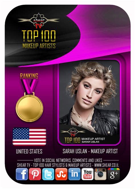 RANKING TOP 100 MAKEUP ARTISTS THE WORLD'S LEADING To Vote and Rank Your makeup artist Vote In ...