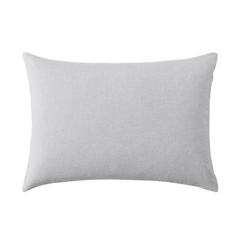 WASHED COTTON PILLOW CASE 43*63cm Grey | MUJI