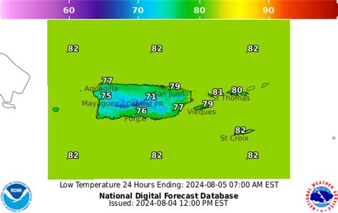 NOAA Graphical Forecast for Puerto Rico