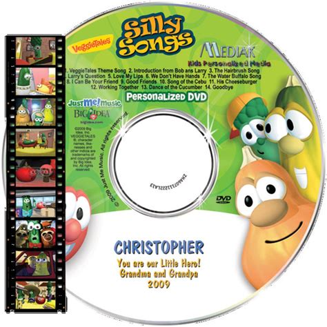 Personalized Veggie Tales Silly Songs DVD for Kids - Etsy