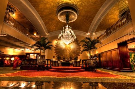 Amway // Grand Rapids // The opulent lobby of the Amway Grand Plaza Hotel defines old-world ...