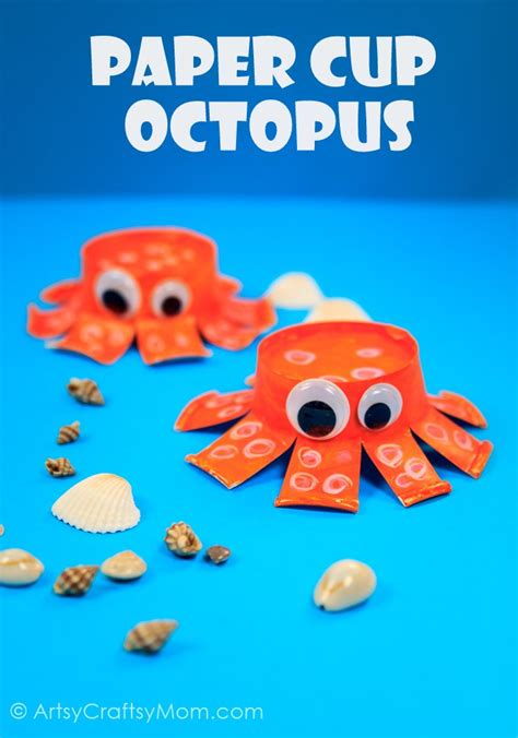 DIY Paper Cup Octopus Craft | Craft Ideas with Paper Cups