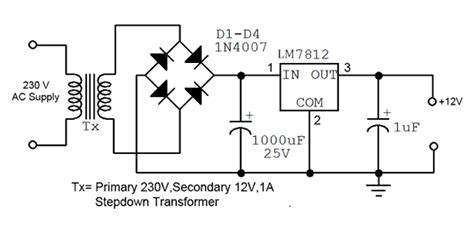 Circuit Diagram For Power Supply 12v