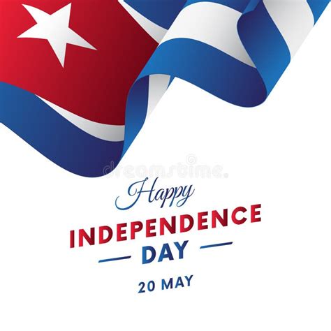 Cuba Independence Day. Vector Illustration. Stock Illustration ...