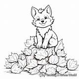 Fall Fox Coloring Pages  Free & Printable sketch template