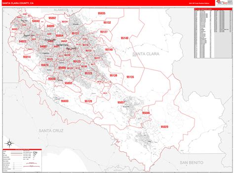 Santa Clara Zip Code Map