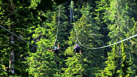 Zip Lining at Grouse Mountain - YouTube