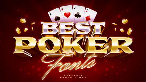 Best Poker Fonts [Free / Premium] 2024 | Hyperpix