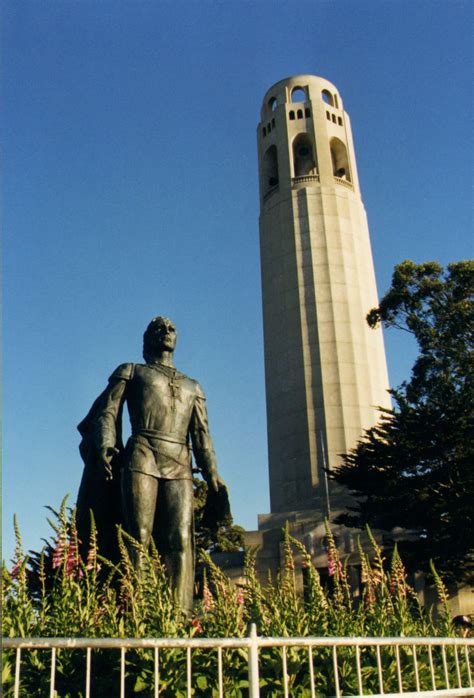 Lillian Coit Memorial Tower The art deco tower, built of unpainted ...