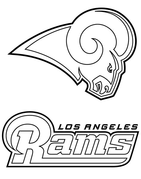 Los Angeles Rams Coloring Pages Printable Pdf Ideas - Coloringfolder.com