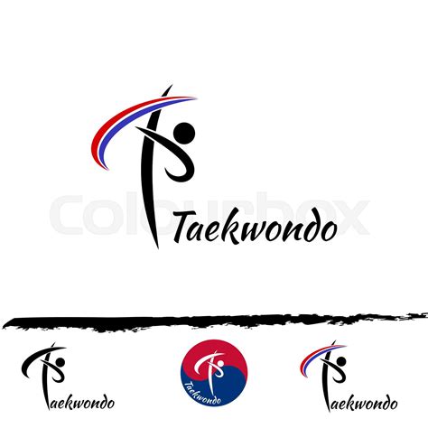 Set taekwondo logo | Stock vector | Colourbox