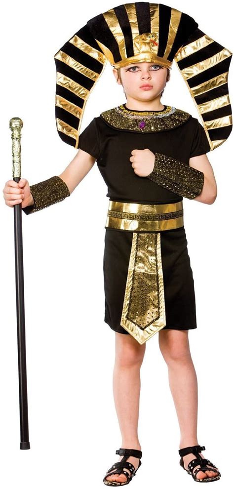 (L) Boys Egyptian Pharaoh Costume for Ancient Historic Fancy Dress Kids ...