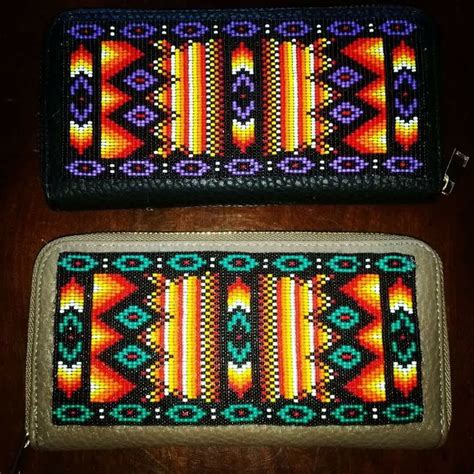 Beaded wallets | Loom beading, Bead loom patterns, Native american ...